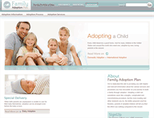 Tablet Screenshot of familyadoptionplan.com